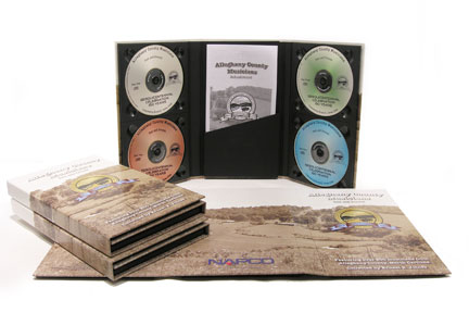 Folder with CDs